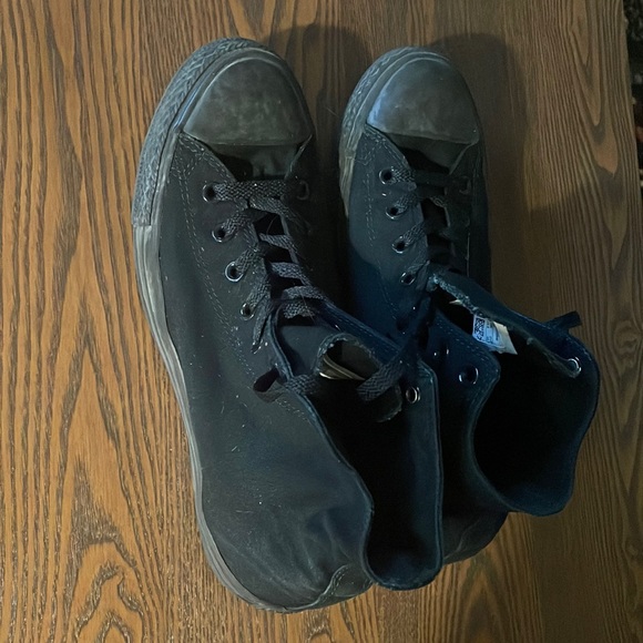 Mens high top black converse